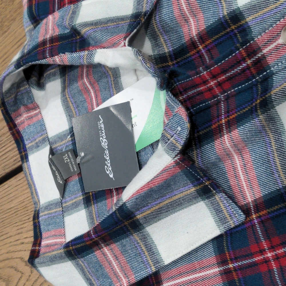 Eddie Bauer Firelight Flannel Shirt - Boyfriend Fit XXL NWT